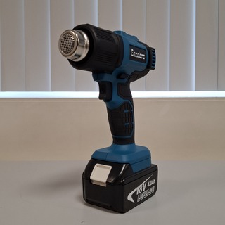 4x Accu heteluchtpistool, Blauw